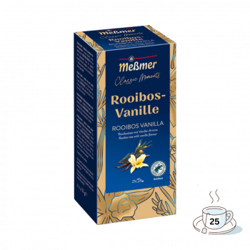 Meßmer Classic Moments Rooibos-Vanille, Rooibostee, Teebeutel im Kuvert, 2. Entnahmefach/displaytauglich, 50g